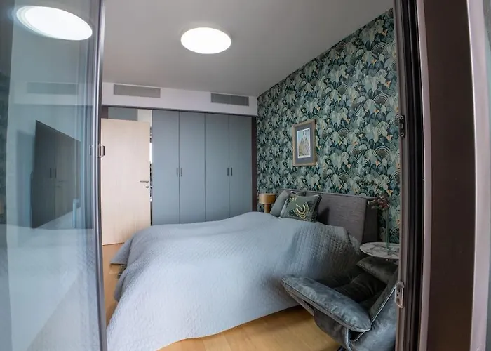 Luxury Flat In Sky Park, Castle View, Free Parking شقة براتسيلافا