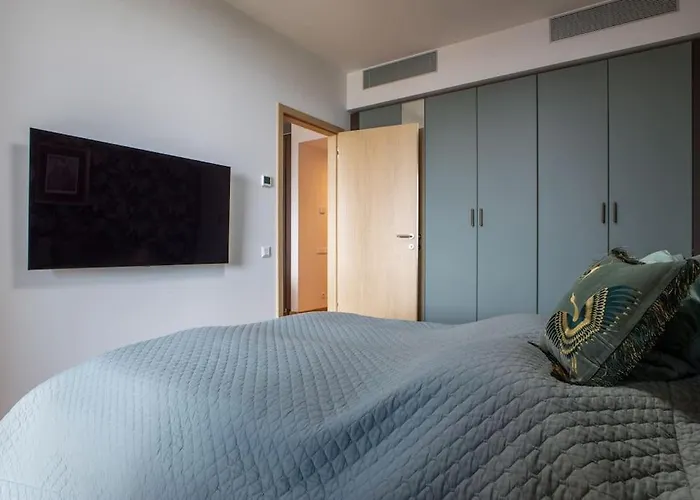 Luxury Flat In Sky Park, Castle View, Free Parking براتسيلافا